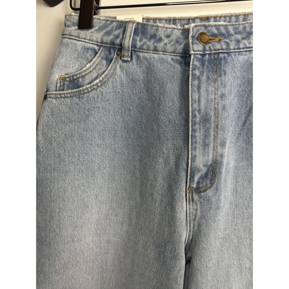 NWT Rollas Heidi Ankle Old Stone Jeans Blue Denim Distressed High Rise Size 30 - Picture 4 of 16
